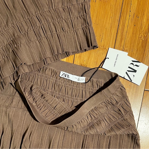 NWT Zara Limited Edition Knit Top & LE Knit Skirt Set: Top Size M Skirt Size L - Picture 5 of 13